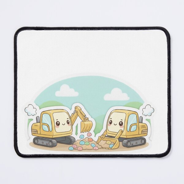 Item preview, Cute Yellow Excavator Sticker designed and sold by 4AGift.