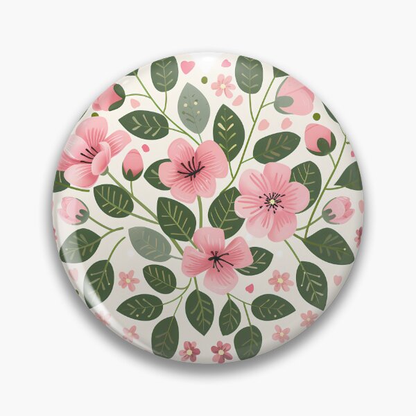 Item preview, Pink Blossom Heart Garden Saint Valentine's Day - Cute Floral Love Art Print designed and sold by DesignArtist.ia.