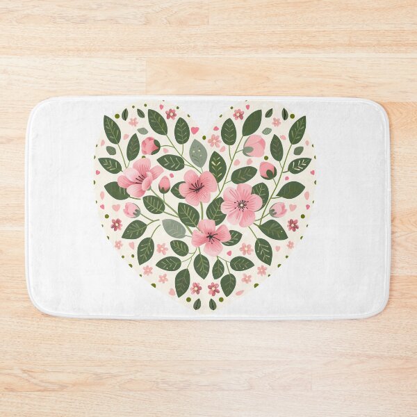 Item preview, Pink Blossom Heart Garden Saint Valentine's Day - Cute Floral Love Art Print designed and sold by DesignArtist.ia.