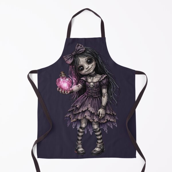Item preview, Gothic Doll Holding a Heart Potion designed and sold by Vellaro.