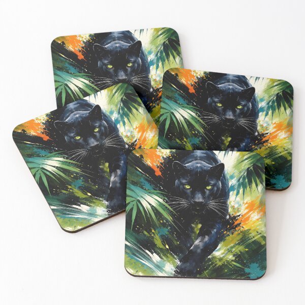 Item preview, Panther in Lush Jungle designed and sold by cuprum.
