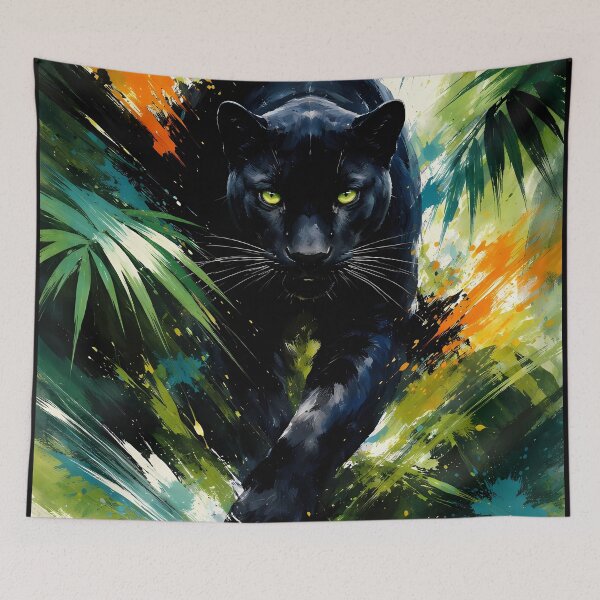 Item preview, Panther in Lush Jungle designed and sold by cuprum.