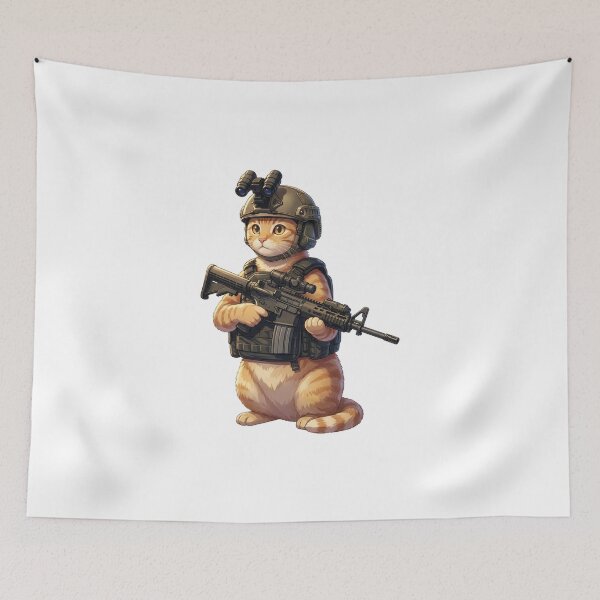 Item preview, Tactical Cat designed and sold by RAWLIFEGRAPHIC.