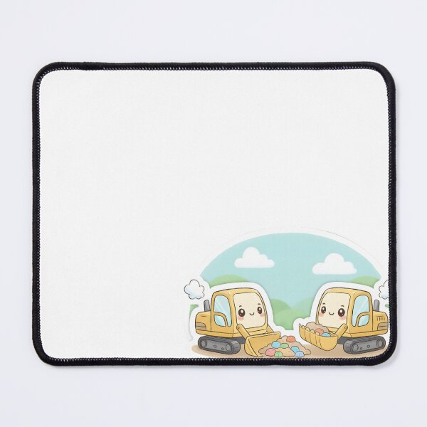 Item preview, Cute Yellow Excavator Sticker designed and sold by 4AGift.