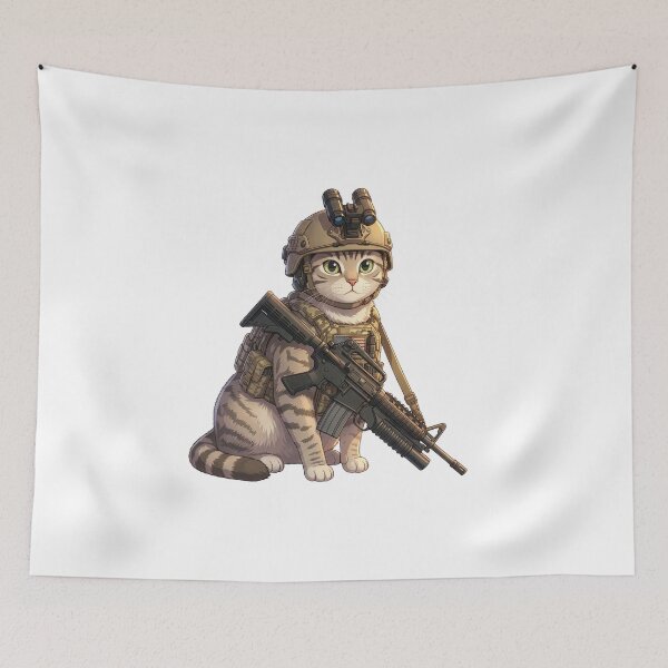 Item preview, Tactical Cat designed and sold by RAWLIFEGRAPHIC.