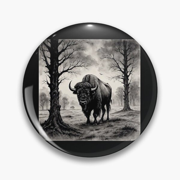 Item preview, Buffalo Wildlife  Snow winter version Collection #3 designed and sold by Helios Be. Lavsh.