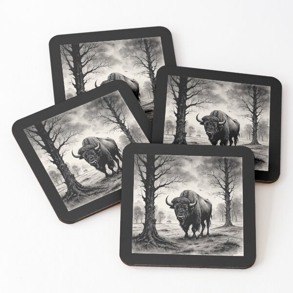 Item preview, Buffalo Wildlife  Snow winter version Collection #3 designed and sold by Helios Be. Lavsh.