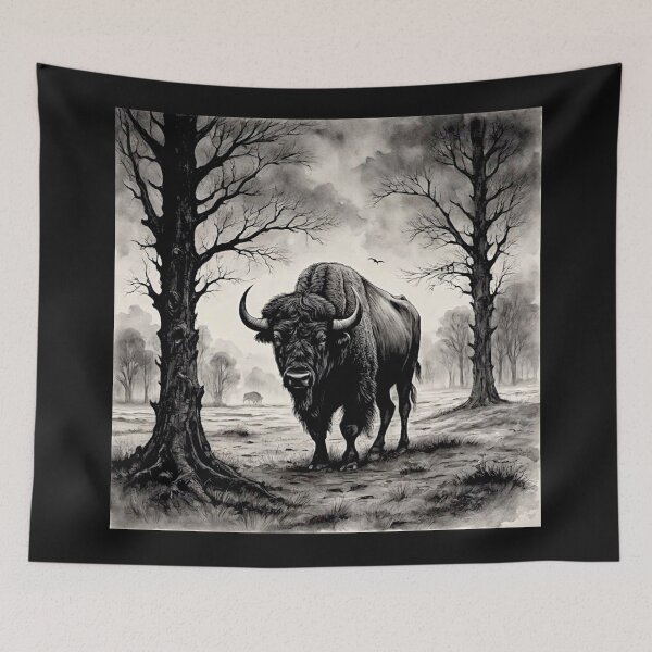 Item preview, Buffalo Wildlife  Snow winter version Collection #3 designed and sold by Helios Be. Lavsh.