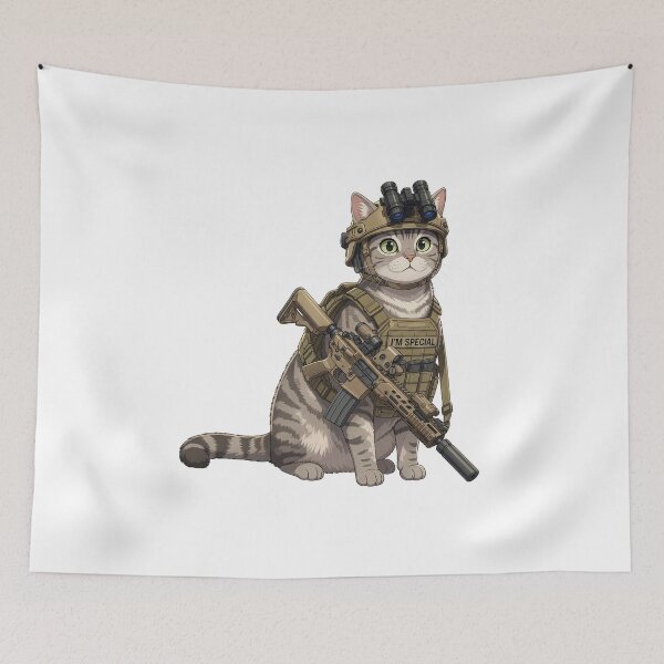 Item preview, Tactical Cat designed and sold by RAWLIFEGRAPHIC.