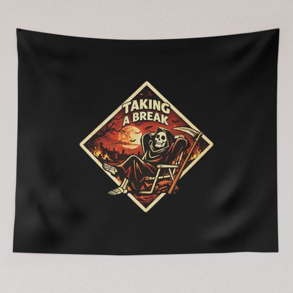Item preview, Relaxing Grim Reaper Art designed and sold by Planetporridge.