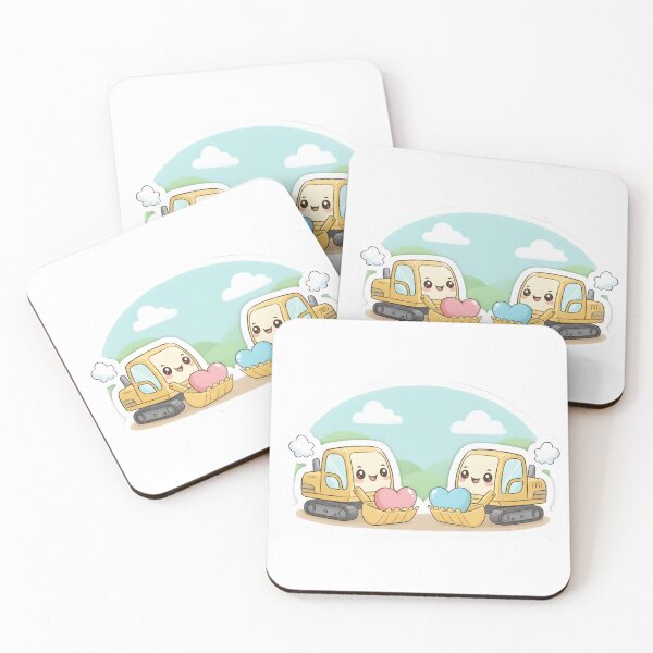Item preview, Cute Yellow Excavator Sticker designed and sold by 4AGift.