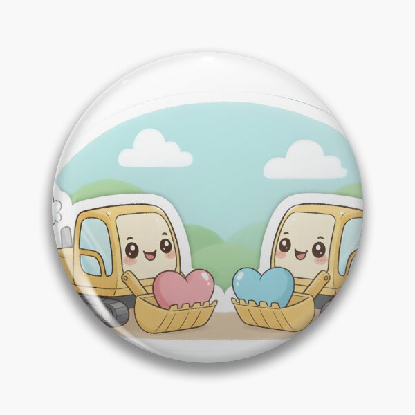 Item preview, Cute Yellow Excavator Sticker designed and sold by 4AGift.
