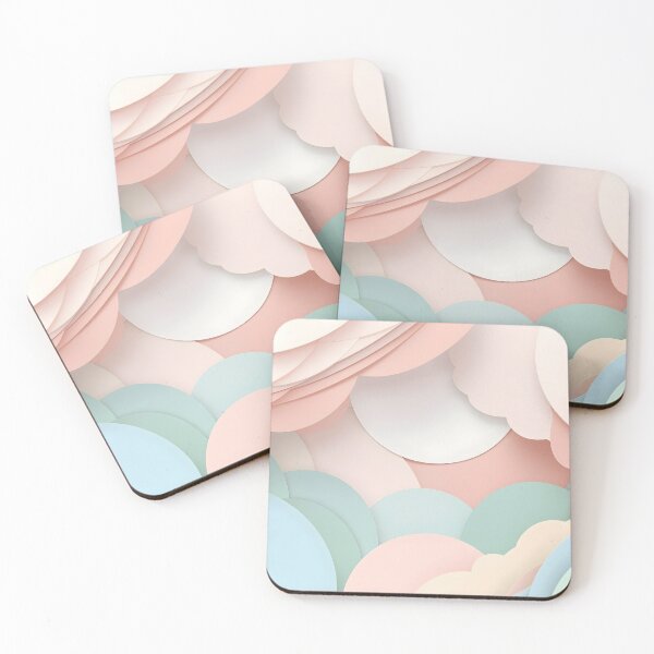 Item preview, Pastel Paper Cut Layered Background designed and sold by WowDezign.