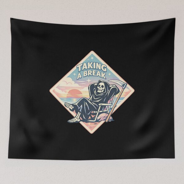 Item preview, Grim Reaper Relaxing designed and sold by Planetporridge.