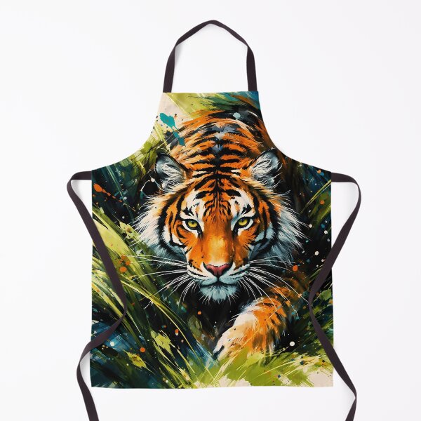 Aperçu de l'œuvre Tigre rôdant dans la jungle créée et vendue par cuprum.