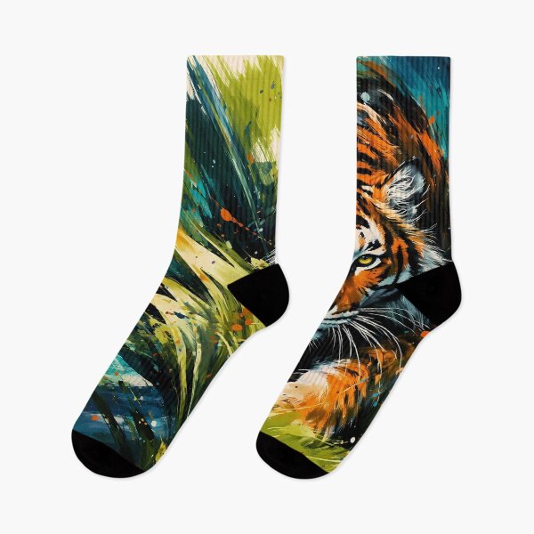 Item preview, Tiger Stalking Through Jungle designed and sold by cuprum.