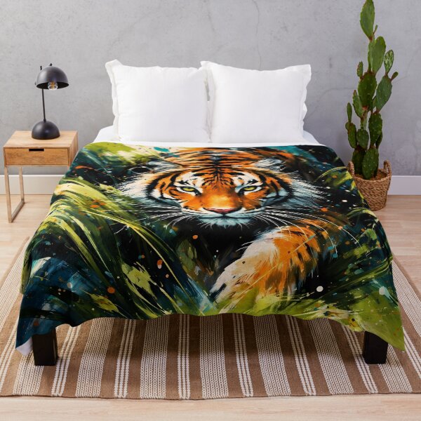 Item preview, Tiger Stalking Through Jungle designed and sold by cuprum.