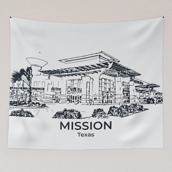 Item preview, Mission - Texas designed and sold by Lakeric Cityscapes.