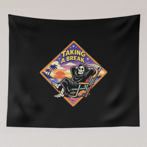 Item preview, Relaxing Grim Reaper Design designed and sold by Planetporridge.