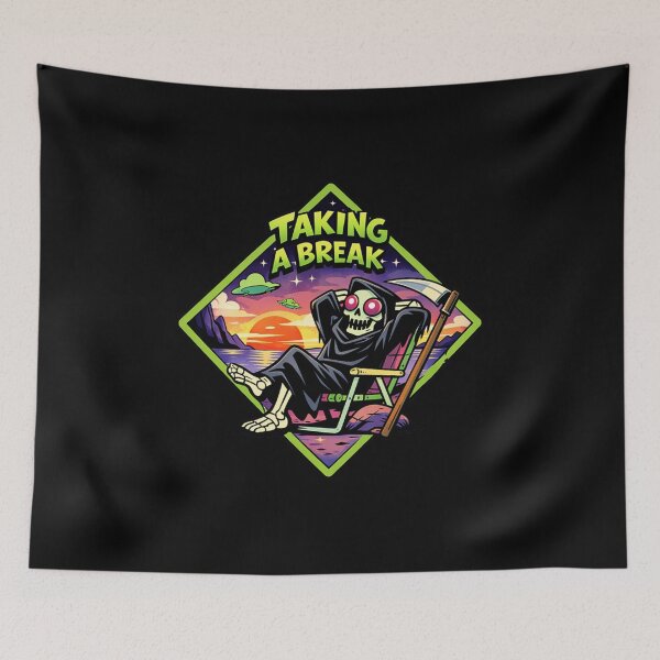 Item preview, Relaxing Grim Reaper Artwork designed and sold by Planetporridge.