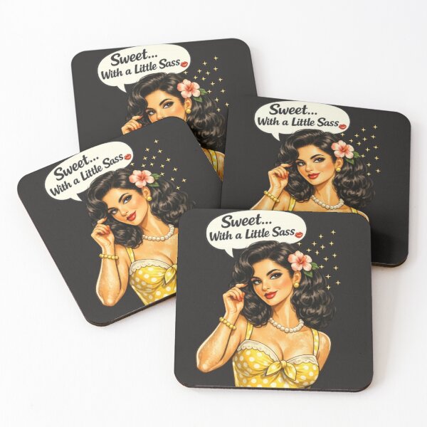 Item preview, Sweet With a Little Sass – Retro Brunette Pin-Up designed and sold by Bea May Bombshell Studio.