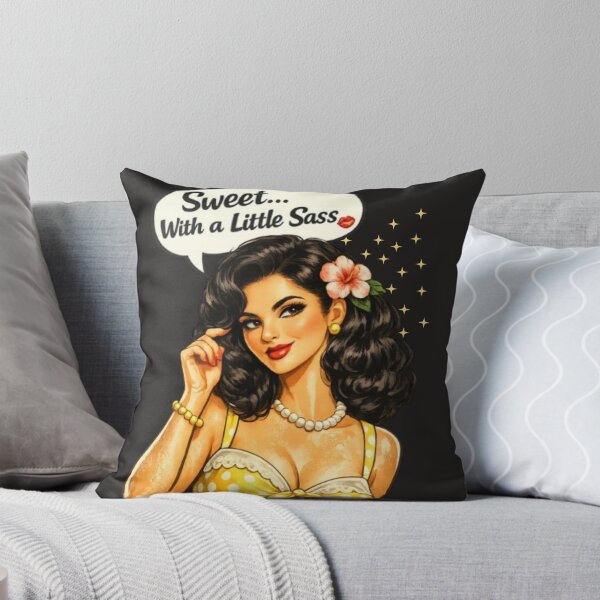 Item preview, Sweet With a Little Sass – Retro Brunette Pin-Up designed and sold by Bea May Bombshell Studio.