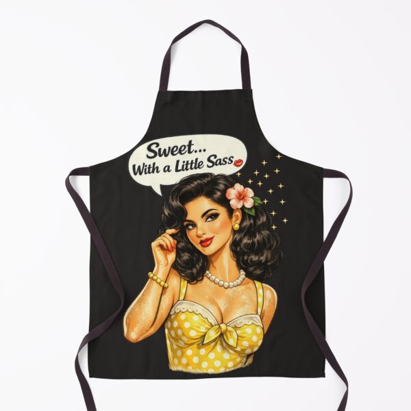 Item preview, Sweet With a Little Sass – Retro Brunette Pin-Up designed and sold by Bea May Bombshell Studio.