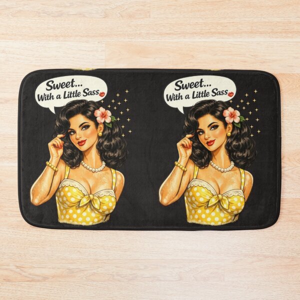 Item preview, Sweet With a Little Sass – Retro Brunette Pin-Up designed and sold by Bea May Bombshell Studio.