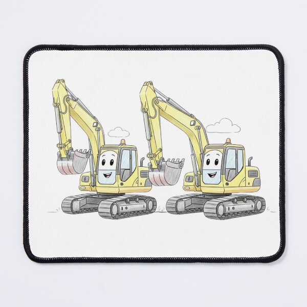 Item preview, Cute Yellow Excavator Sticker designed and sold by 4AGift.