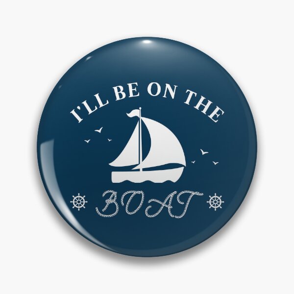 Item preview, I'll Be On The Boat – Nautical Sailing Quote & Rope Typography designed and sold by JB-designstudio.