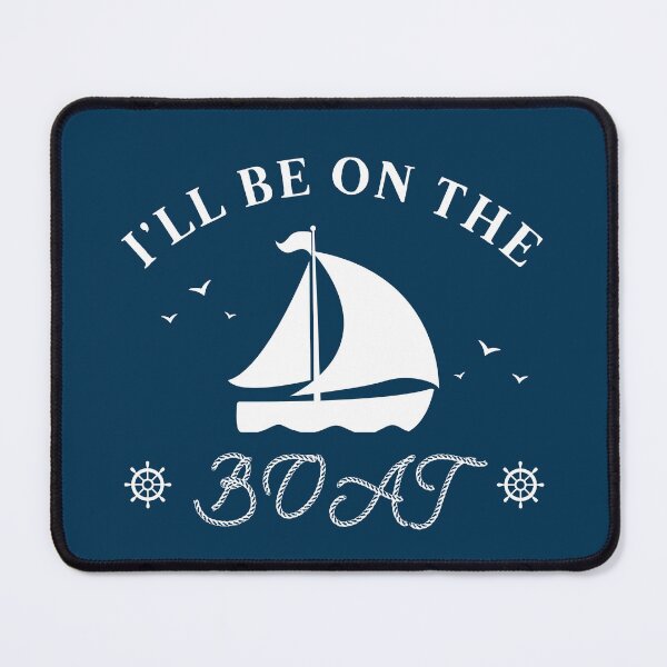 Item preview, I'll Be On The Boat – Nautical Sailing Quote & Rope Typography designed and sold by JB-designstudio.