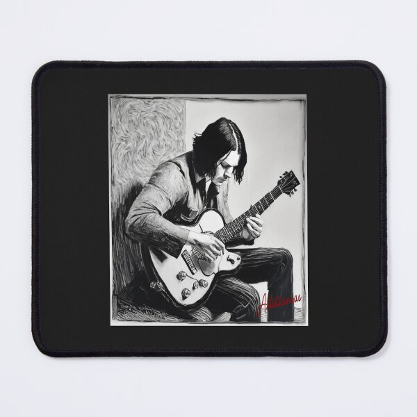 Item preview, Jack White Minimalist Guitar Portrait designed and sold by Artisticanvas.