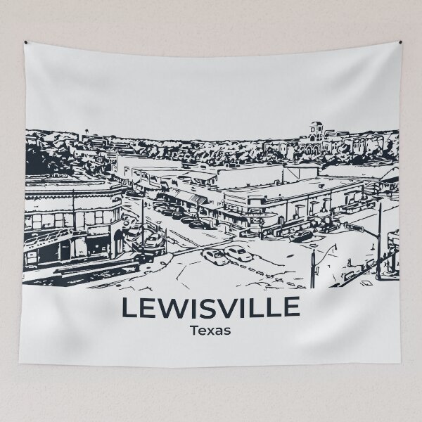 Item preview, Lewisville - Texas designed and sold by Lakeric Cityscapes.