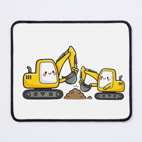 Item preview, Cute Yellow Excavator Sticker designed and sold by 4AGift.