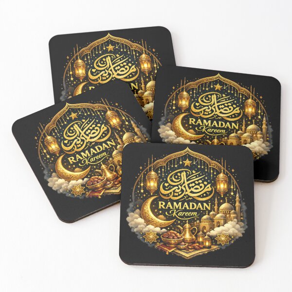 Item preview, Elegant Ramadan Kareem Golden Islamic Design designed and sold by PrintsCanyon.