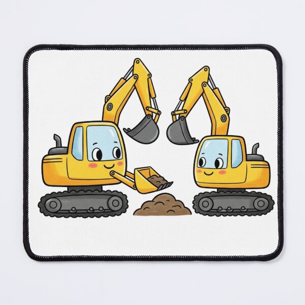 Item preview, Cute Yellow Excavator Sticker designed and sold by 4AGift.