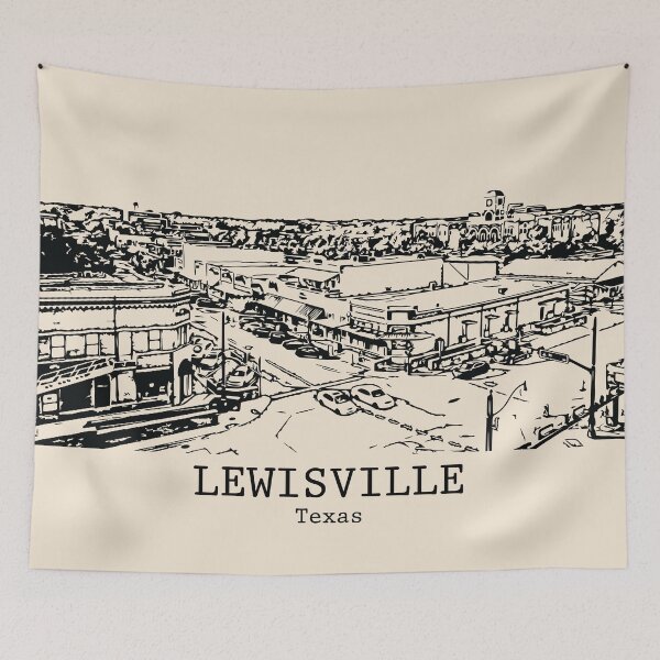 Item preview, Lewisville - Texas designed and sold by Lakeric Cityscapes.