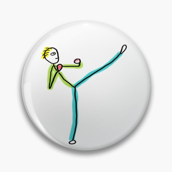 Item preview, Kickboxing Stickman designed and sold by Mark-Ewbie.