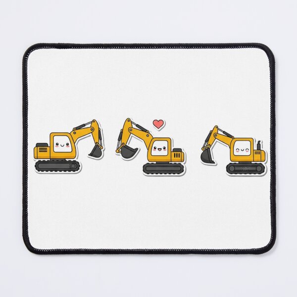 Item preview, Cute Yellow Excavator Sticker for Kids designed and sold by 4AGift.