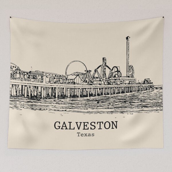 Item preview, Galveston - Texas designed and sold by Lakeric Cityscapes.
