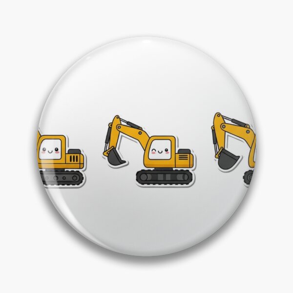 Item preview, Cute Yellow Excavator Sticker for Kids designed and sold by 4AGift.