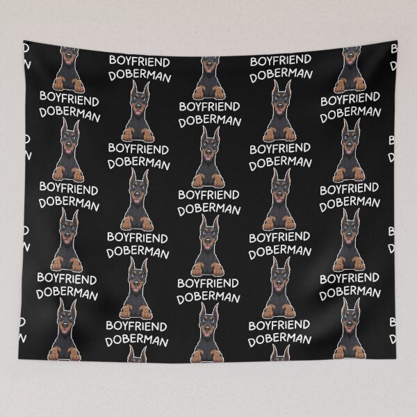Item preview, Doberman Pinscher Boyfriend | Cute Dog Cartoon designed and sold by The High Hippo.