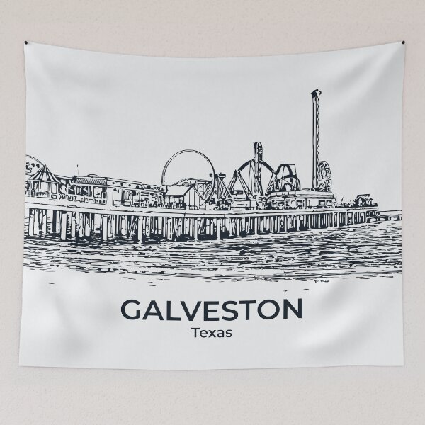 Item preview, Galveston - Texas designed and sold by Lakeric Cityscapes.