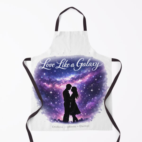 Item preview, Love Like a Galaxy Romantic Couple Silhouette Galaxy Love Aesthetic T-Shirt Design designed and sold by Graphic Therapist.