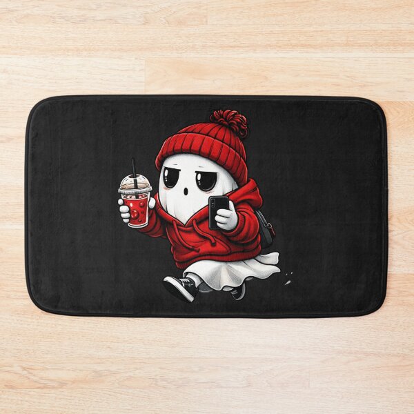 Item preview, Hustle Mode Ghost – Cute Minimal Streetwear Aesthetic Coffee Cartoon designed and sold by ColorSplash123.