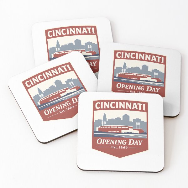 Item preview, Cincinnati Opening Day Retro Emblem designed and sold by postmarkpaw.