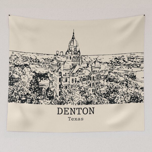 Item preview, Denton – Texas designed and sold by Lakeric Cityscapes.