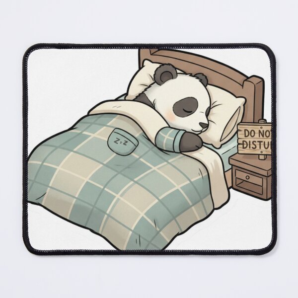 Item preview, Do Not Disturb Sleepy Panda Sticker – Cute Bedtime Panda Laptop & Water Bottle Decal designed and sold by snaperos.