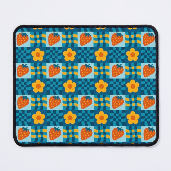 Item preview, Retro Strawberry Flower Checker Pattern designed and sold by UniqueDesign751.