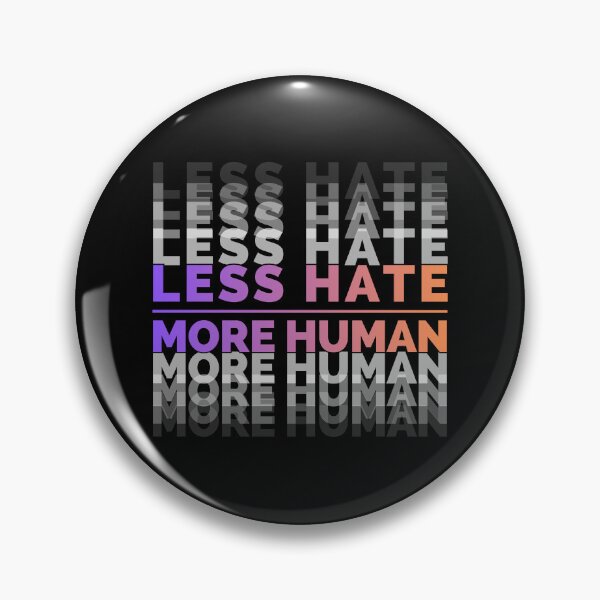 Item preview, Less Hate More Human – Modern Gradient Echo Typography designed and sold by JB-designstudio.